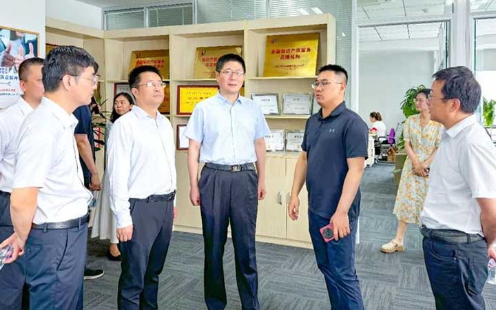 江蘇省知的財産局の李杰局長が三聚陽光蘇州支社を視察